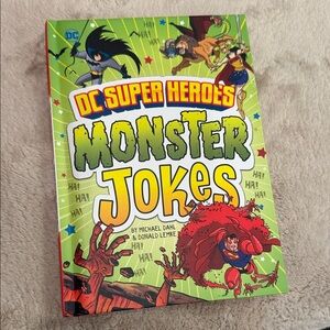 DC New Book of Super Heroes Monster Jokes Book - Green and Red Cover